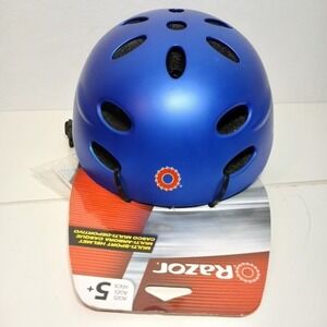 Razor Kids Multi-Sport Helmet Matte Blue Size Small Ages 5+ FCJ-501 NEW w/Scuffs